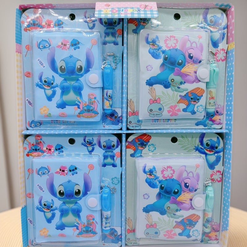 Cartoon Stitch Cute Handbook Notebook With Pen High-Looking Diary Student Diary - Image 2